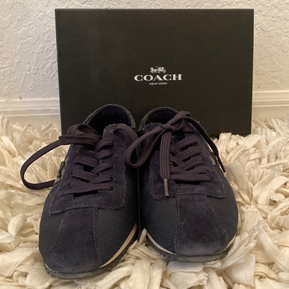 Coach navy sneakers